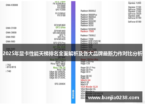 2025年显卡性能天梯排名全面解析及各大品牌最新力作对比分析